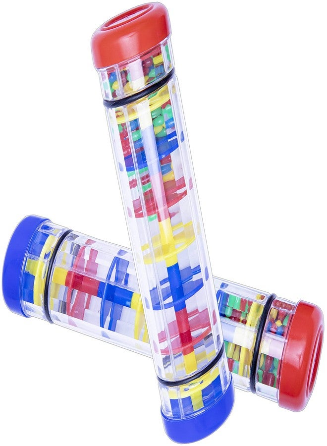 RONDURE 2 Pack Rainmaker Rain Stick Toy, 8 Inch Rain Sticks for Kids, Rainstick Sensory Developmental Shaker Tube, Baby Rattle Musical Instrument for Babies 6-12 Months, Toddlers 1-3 - Image 3
